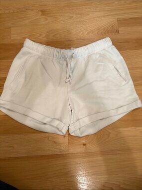 PINK Victoria's Secret White Athletic Drawstring Shorts